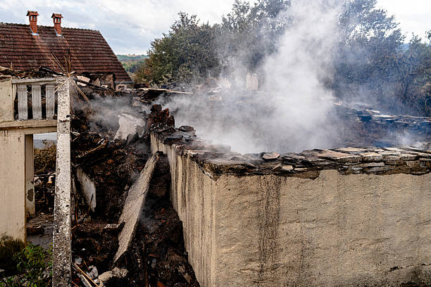 Professional Fire Damage Removal technician working in Amery, WI
